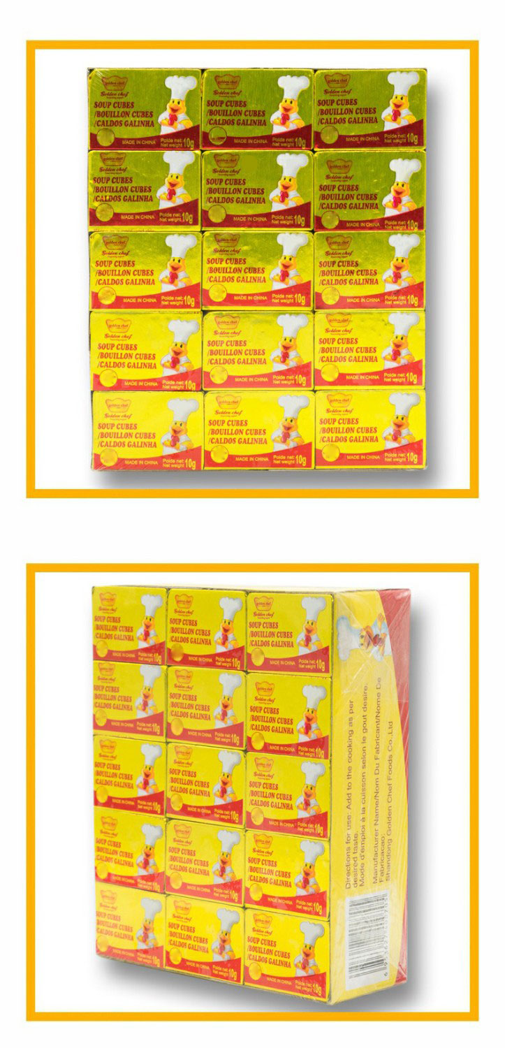 Chicken flavored soup chunks